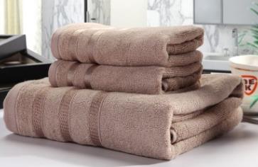 100% Bamboo bath beach towel sets for adults 3pcs/set face towels bathroom 34cm*74cm*2pcs bath towel 70cm*140cm*1pc: Coffee