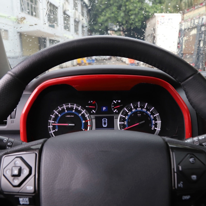 NewCar Red ABS Dashboard Frame Decor Panel Cover Trim for Toyota 4Runner Car Accessories