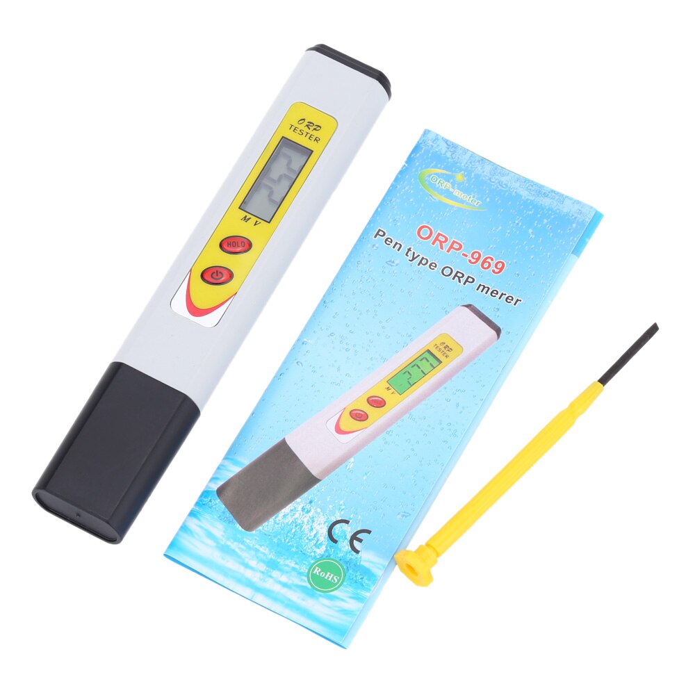 Medidor de pluma ORP con pantalla retroiluminada, Reducción de Oxidación portátil, industria potencial y analizador para experimentos, medidor Redox