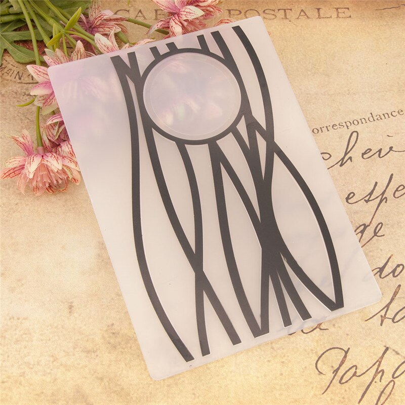 8 Styles Classical Embossing Folder Stencils for DIY Scrapbooking Plastic Template Crafts Art Diary Decor Painting Tool: EM243