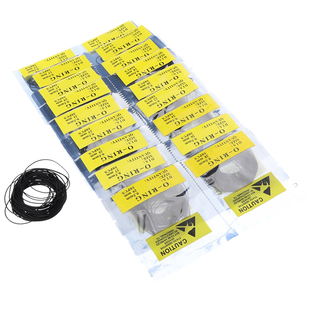 950 stk 12-30mm pakning gummipakningsskiver pakninger erstatter o-ringene klokke