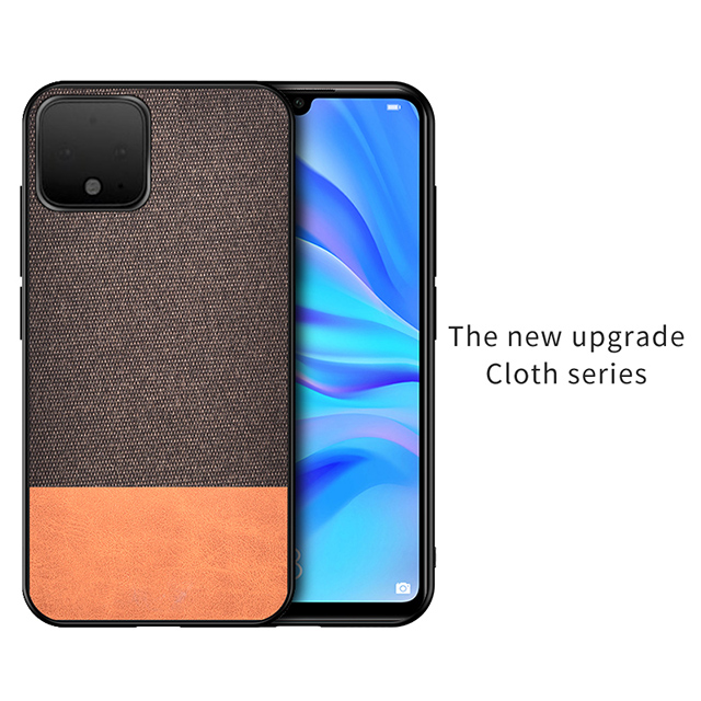 IKrsses para Google Pixel 4 funda de tela Simple de PU funda trasera dura de borde suave para Google Pixel 4 XL duro volver cubierta de la cáscara