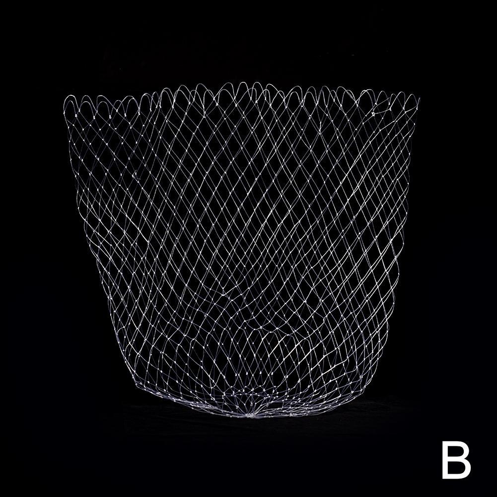 Nylon Fishing Nets Collapsible Fishing Tools Durable Thick Thread Large Rhombus Mesh Hole Depth Folding Nylon Landing Dip Net: 60