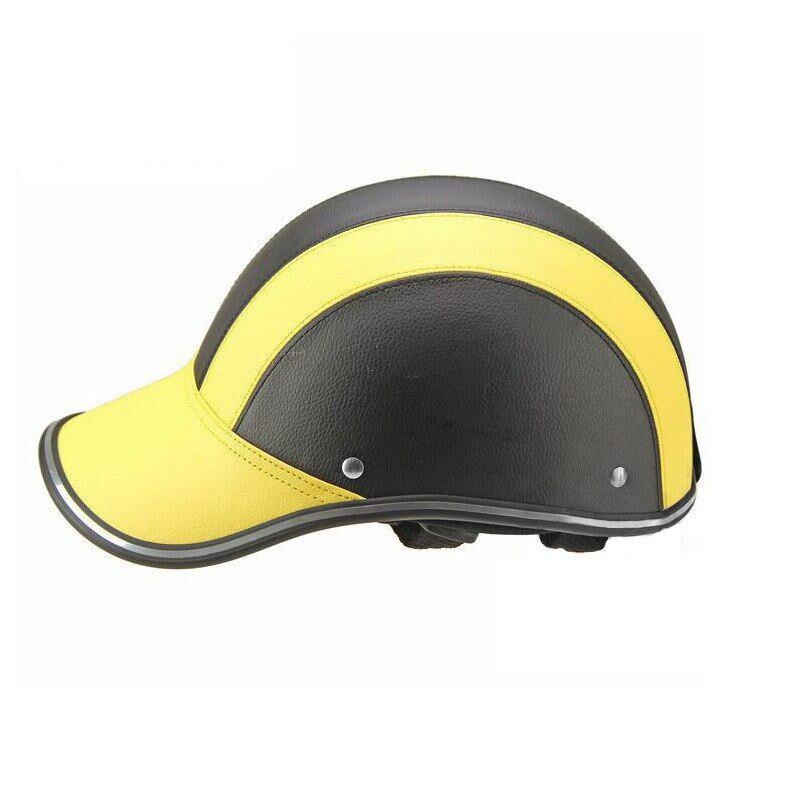 Motorcycle Armor Jacket Helmet Half Face Protective Helmet Unisex Adult Motorbike/Bike/Bicycle Helmet Half Armor Jacket: Black and yellow
