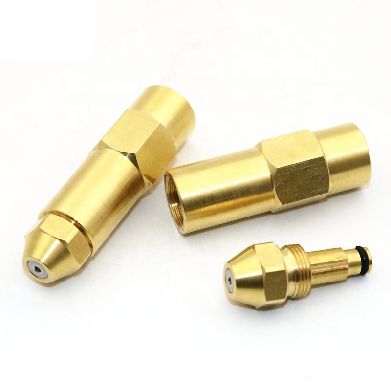 Brass Boiler Combustion Nozzle Waste Burner Oil Nozzle Gas Burner Siphon Air Atomizer Spray Head ignitor fuel accessories