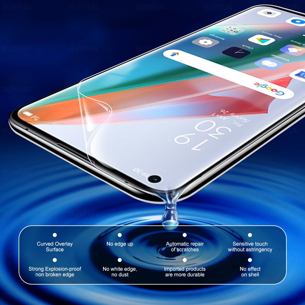 Película de hidrogel 6 en 1, cobertura completa para Oppo Find X3 Lite Neo Pro, Protector de pantalla, película protectora de seguridad antiarañazos para FindX3