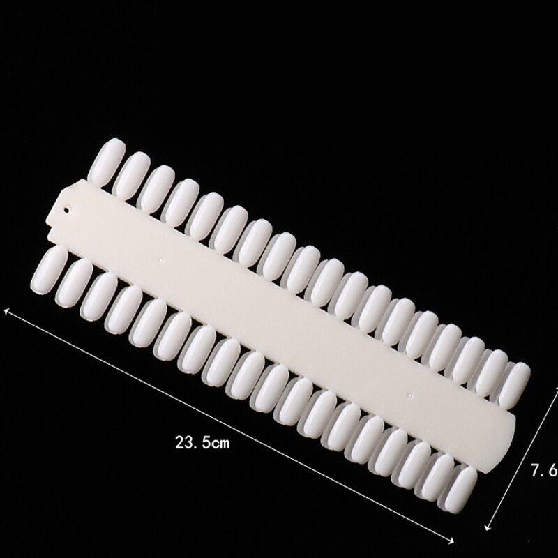 1 Pcs 36 Tips Nagels Praktijk Tips Display Plastic Natuur Kleuren DIY Nagels Kleur UV Gel Polish Grafiek Gel card Board Apparatuur