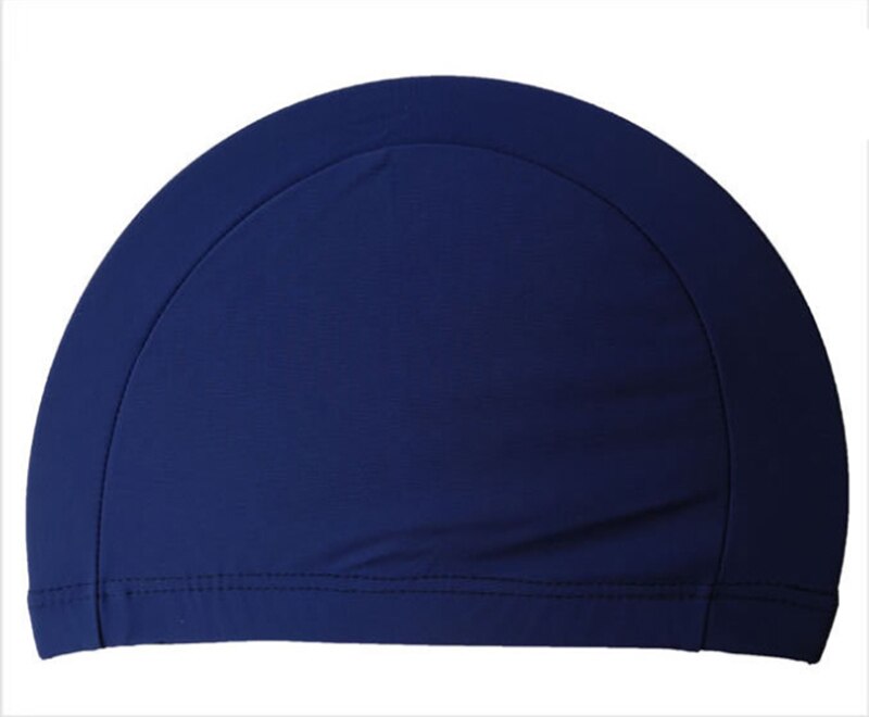Gorro de natación de tela con protección de orejas de pelo largo para deportes en la piscina, gorra deportiva para adultos, hombres y mujeres, gorros de baño ultrafinos para adultos, tamaño libre