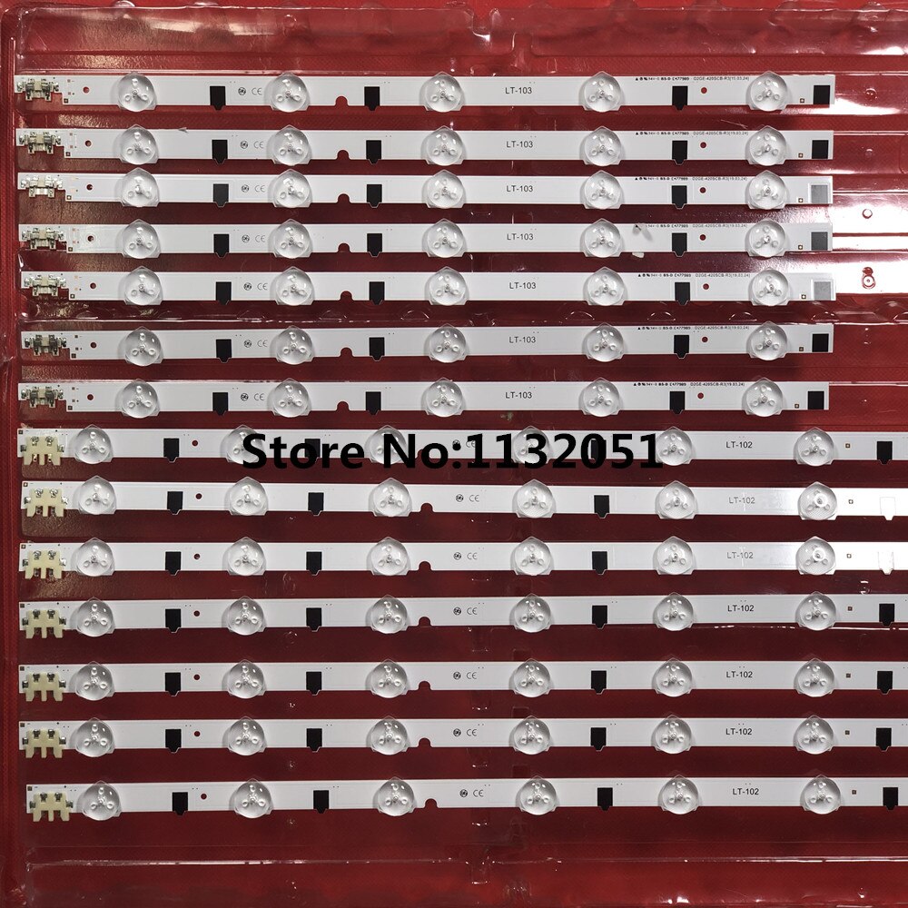 14 stuks/set vervangende led-achtergrondverlichtingsstrips voor samsung  ue42 f 5300 d2ge-420 scb -r3 d2ge-420 sca -r3 2013 svs 42f cy -hf420 bgav 1h