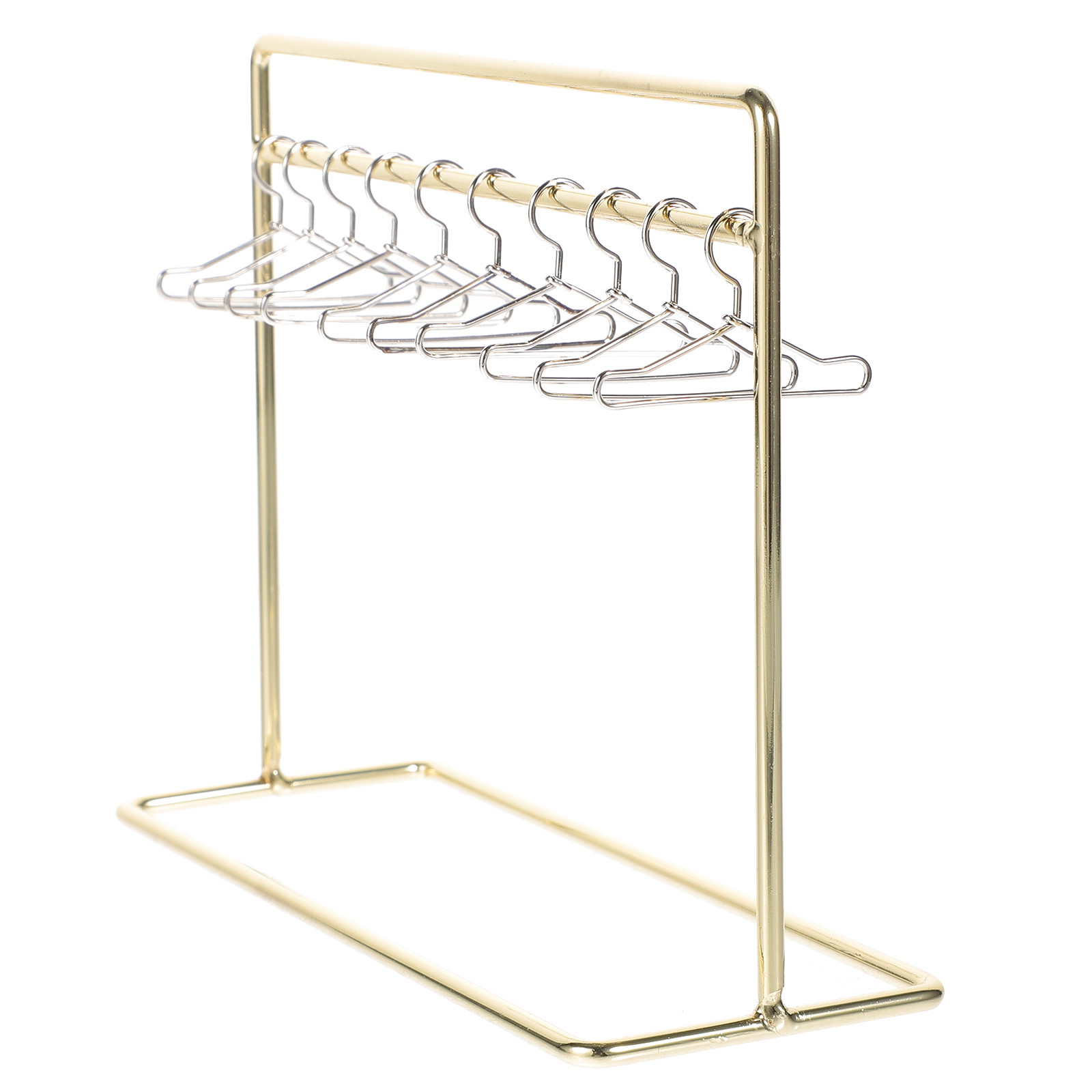 Tøjstativ bøjler mini kjole tøj tør miniature garderobe frakke til dukker
