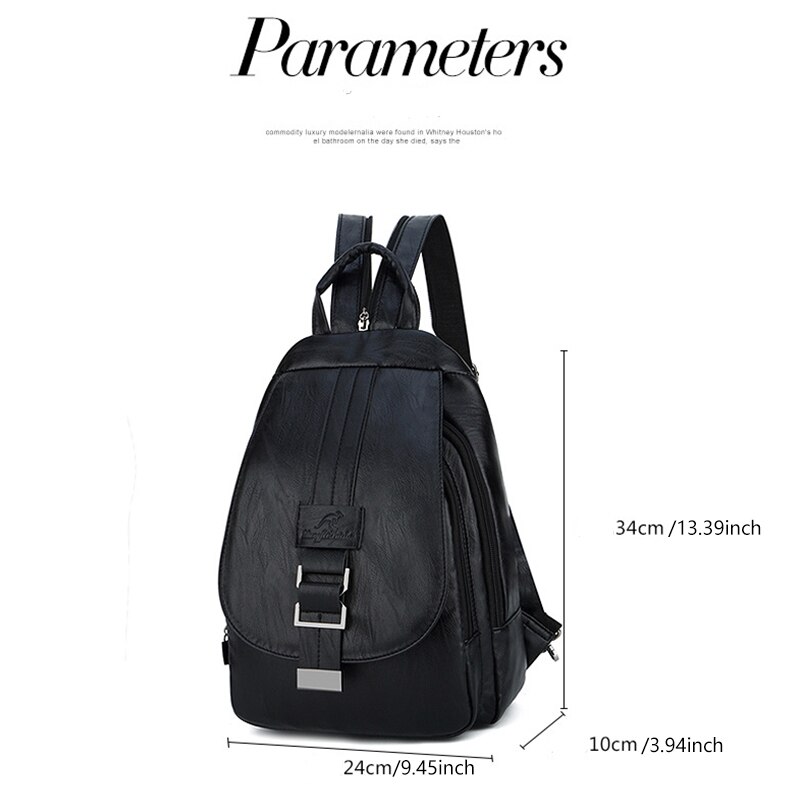 Femmes sacs à Dos en cuir Vintage femme Sac à bandoulière Sac A Dos voyage dames Sac à Dos Mochilas sacs d'école filles Preppy Bookbag