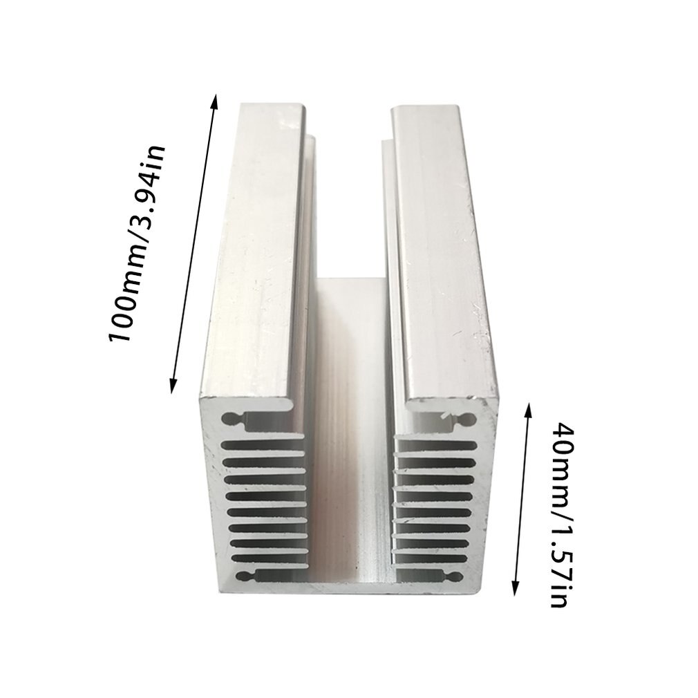 1 stücke Aluminium kühlkörper LED kühlkörper 40x40-100mm kühlkörper Aluminium Profil Aluminium farbe Chassis heizkörper