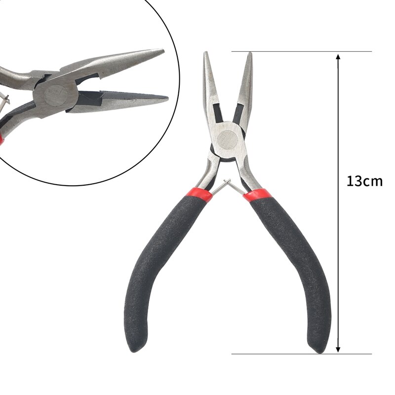 Jewelry Pliers Tools & Equipment Kit Long Needle Round Nose Cutting Wire Pliers For Jewelry Making Handmade Accessories: 16