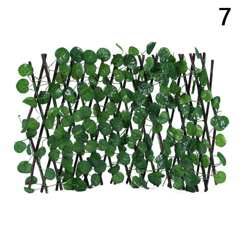 Artificial Faux Ivy Leaf Privacy Fence Screen Home Garden Panels Outdoor Hedge Garden Fence Decorative Fence Telescopic Fence: N7