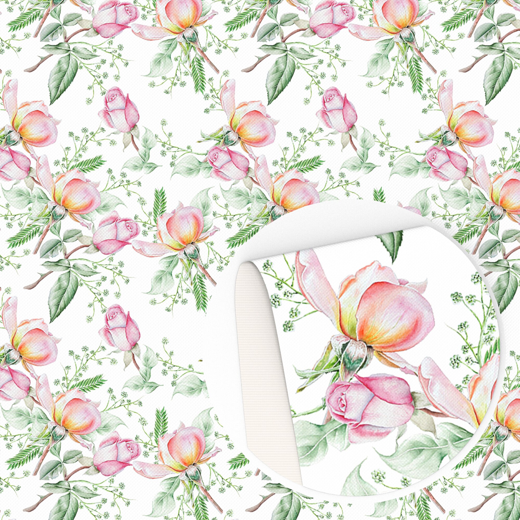 Flower Series Faux Leather Spring PVC Synthetic Leather A4 size DIY Earrings Bow Bags Material Vinyl Fabric,1Yc16604: 1121304