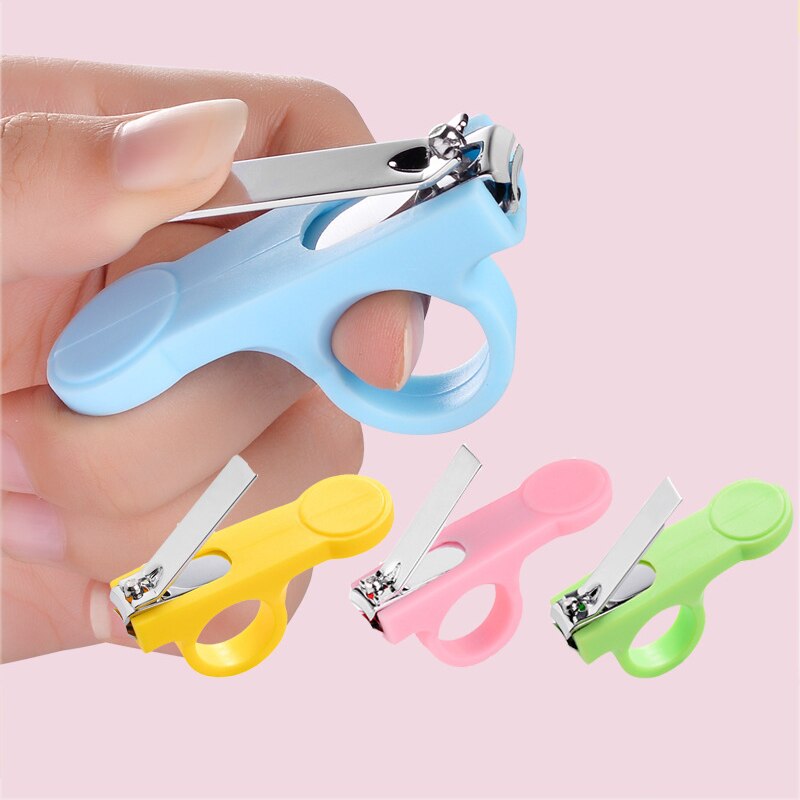 Mini herramienta especial antideslizante para manicura infantil, cortador portátil para el cuidado de las uñas de bebé, de acero inoxidable y PP, 1 ud.