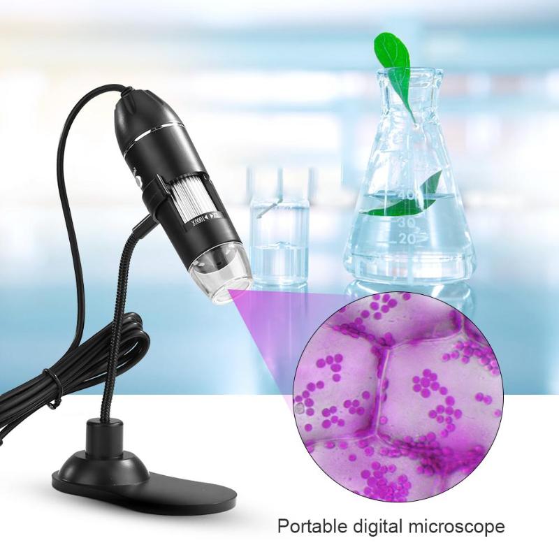 Multiple Magnification LED USB Digital Microscope for Education Lab Suitable for Textile and Jewelry Inspection microscopio