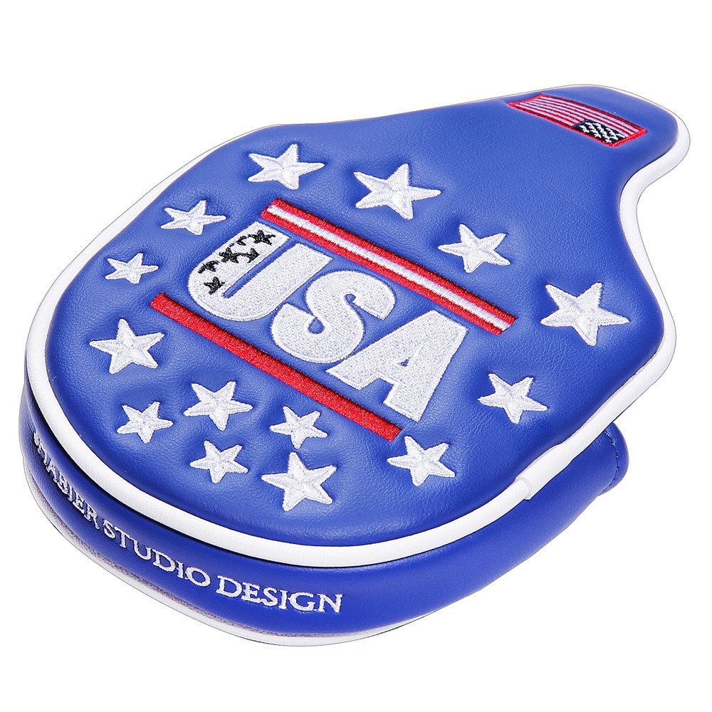 Golf Putter Headcover Golf Mallet Putter Headcovers Newest USA Golf Club Head Cover Leather Putter Cover with Magnetic