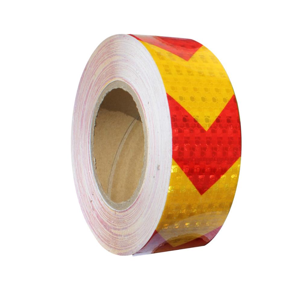 Safety Traffic Arrow Warning Reflective Night Stripe Sticker Roll Adhesive Tape