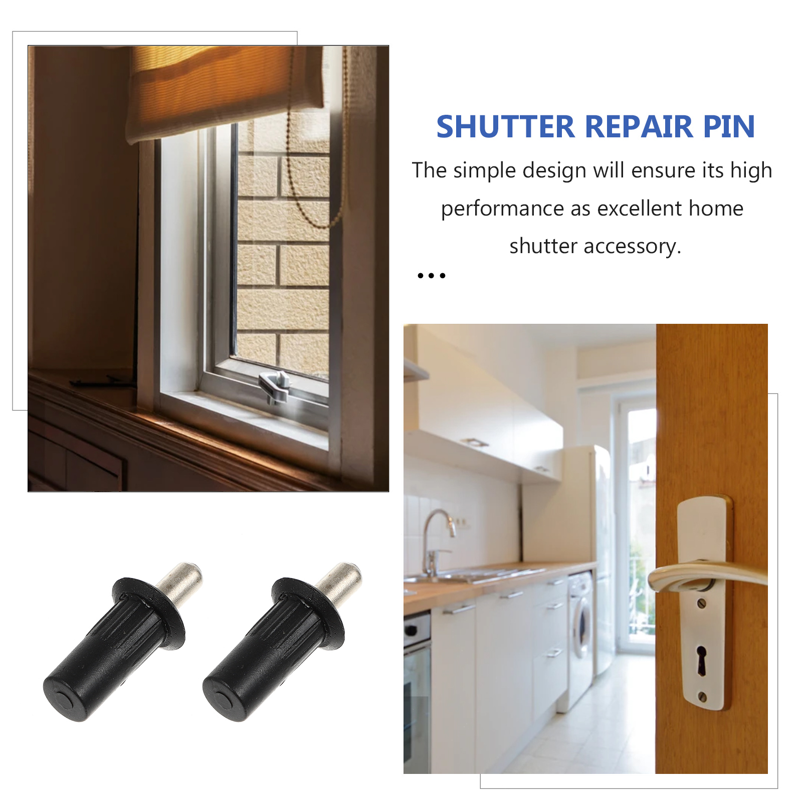 30pcs Shutter Repair Pin Repair Plantation Shutters Bolt Iron Shutter Repair Pin
