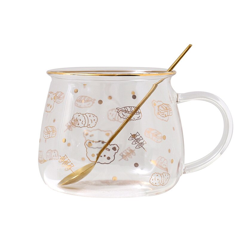 400ml creatieve melkglazen schattige waterbekers
