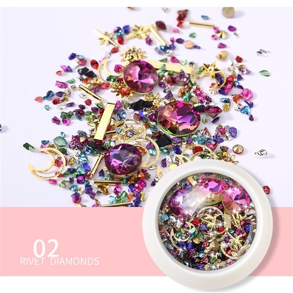 Rivet coloré mixte diamant et paillettes métalliques, décoration pour Scrapbooking, fabrication de cartes artisanales en papier: NC01-2