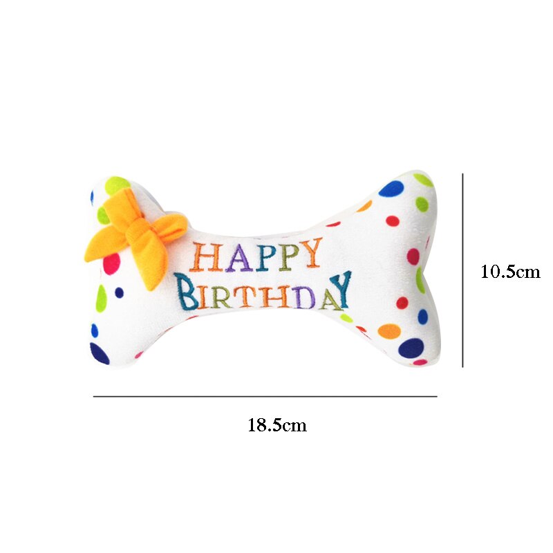 Juguetes de peluche con forma de pastel de cumpleaños para perro, mordedor de entrenamiento para cachorro y gato, juguete suave, suministros de accesorios para mascotas: Bone