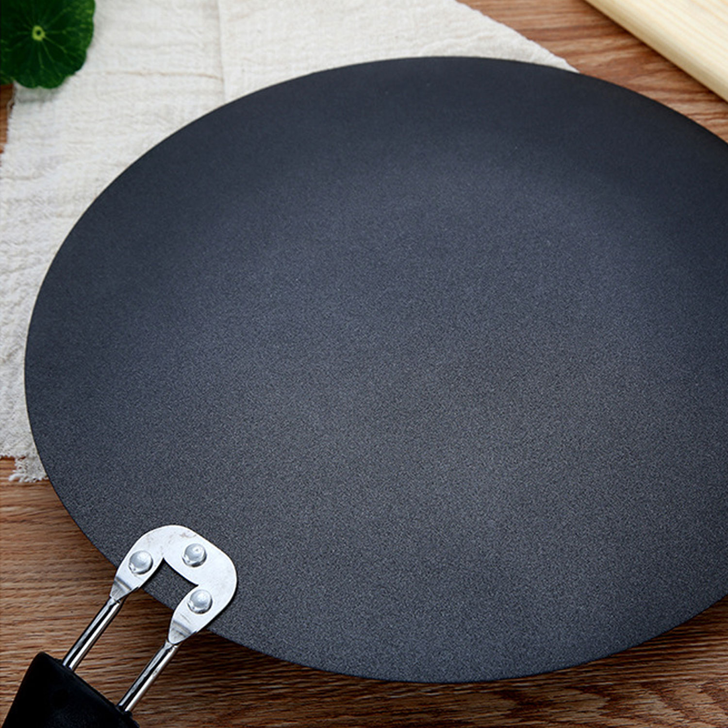 Behogar-sartén antiadherente plana para Pan, huevo, Crepes, Chapattis, sartén para hogar, restaurante, suministros de cocina, diámetro de 11 pulgadas