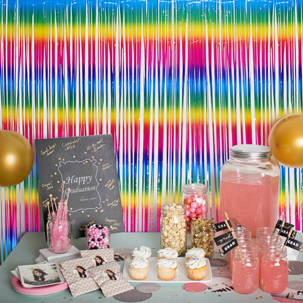 2pcs Birthday Party Layout Curtains Hotel Room Wedding Scene Decoration