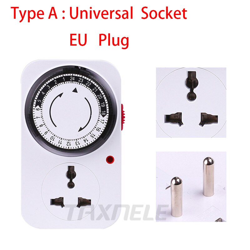 24 Hours Programmable Mechanical Mini Timer Switch... – Grandado