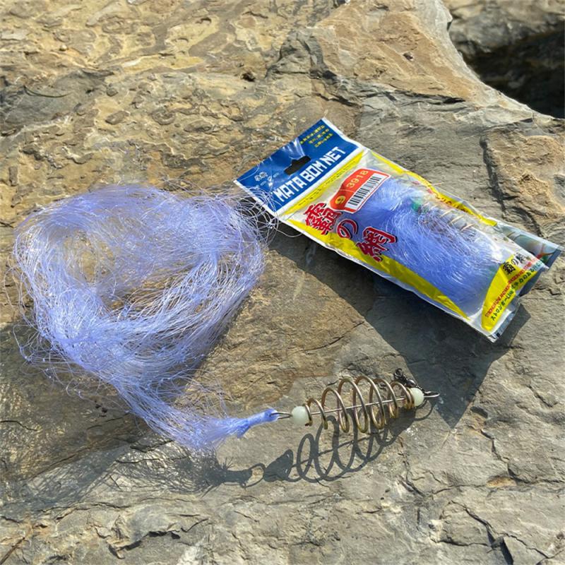 12 tailles filets de pêche pièges à filet maille filets de perles lumineuses filets de poisson de mer équipement de pêche chaussures en cuivre fonte mangeoires de branchies outil de pêche: Black