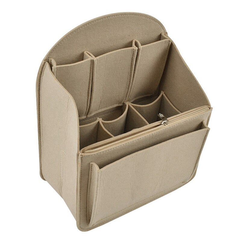 1Pcs Mini Japanese Style Cast Iron Tea Kettle 50Ml & 1Pcs Makeup Bag Insert Travel Organizer Felt Bag