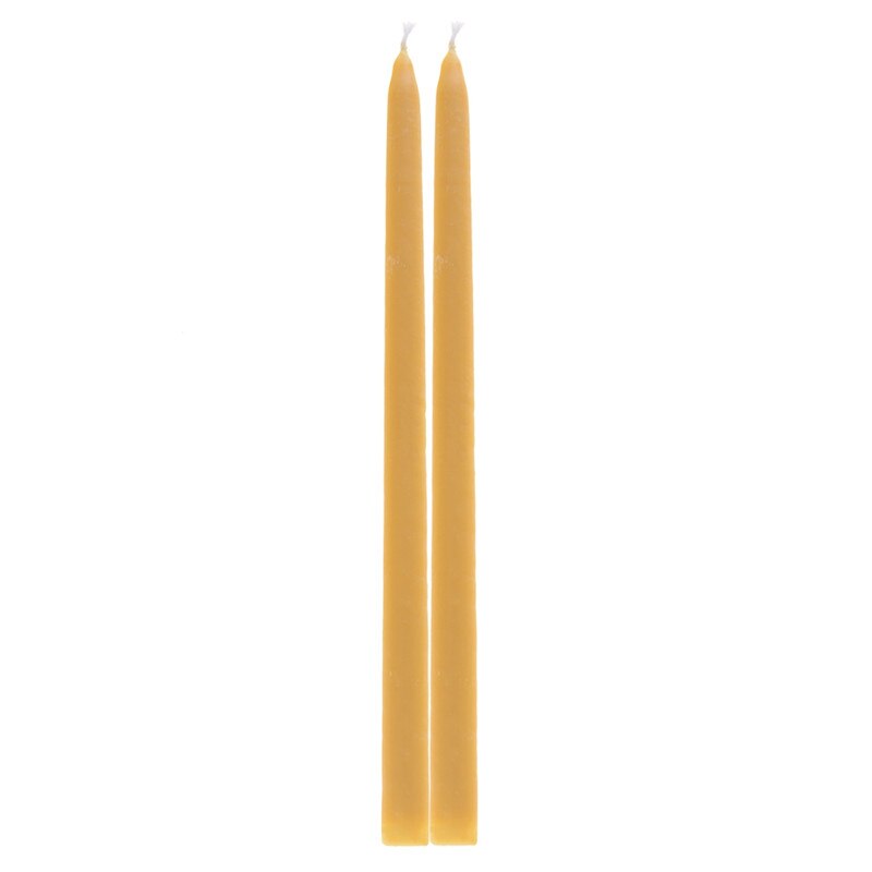Imixlot 2 stk /4 stk koniske stearinlys 100%  uden tilsat håndlavede bivokslys til fødselsdag bryllup dekoration til hjemmefest: B2