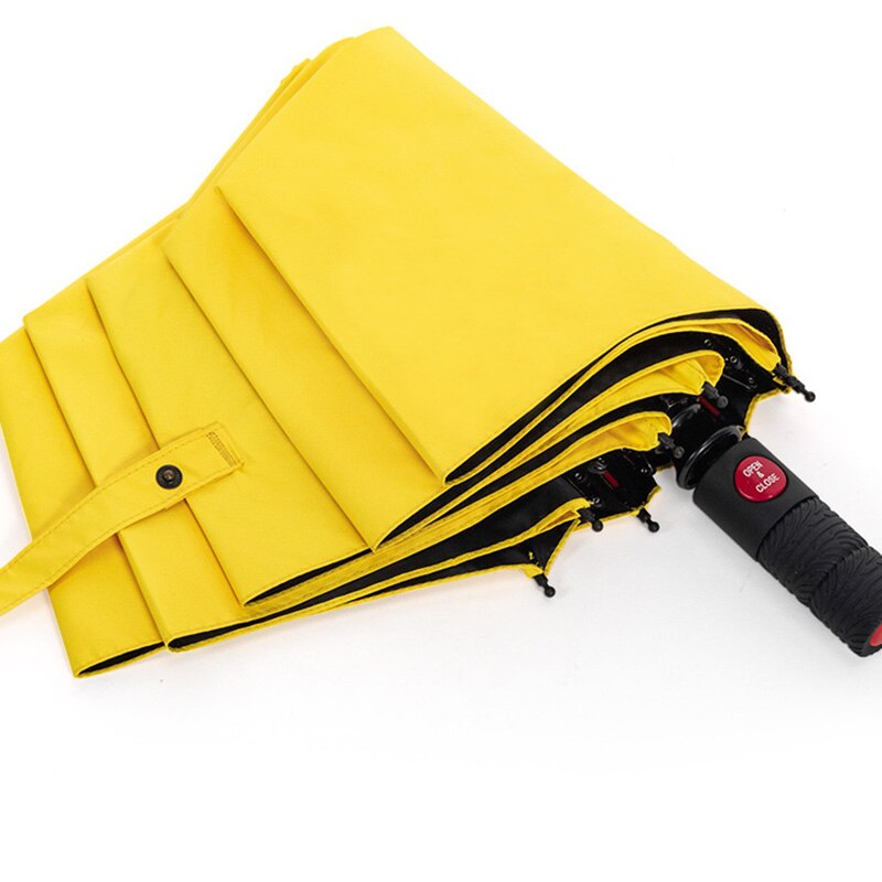 Ombrello automatico di alta qualità 10 nervature ombrello da donna ombrello a tre pieghe antivento impermeabile anti UV ombrelli portatili