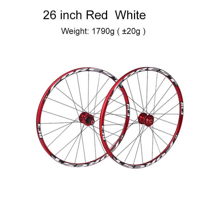 Mountainbike Mtb Cross Country Fietsen Wheel Hub Fietsonderdelen 26 27.5 Inch RC3 Peilin Dragende Aluminium Fiets: 26 inch Red white