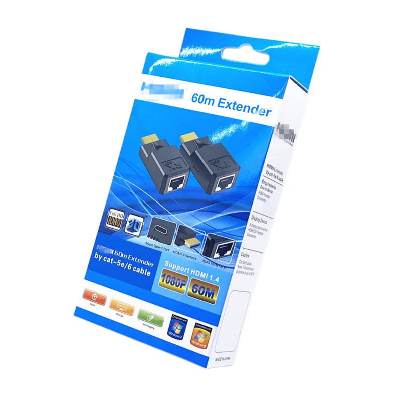 mini 60M konwerter HDMI Kot6 sieć LAN kabel Ethernet 1080P HDMI robić przekaźnik RJ45 przedłużacz bezstratny przekaźnik sygnału