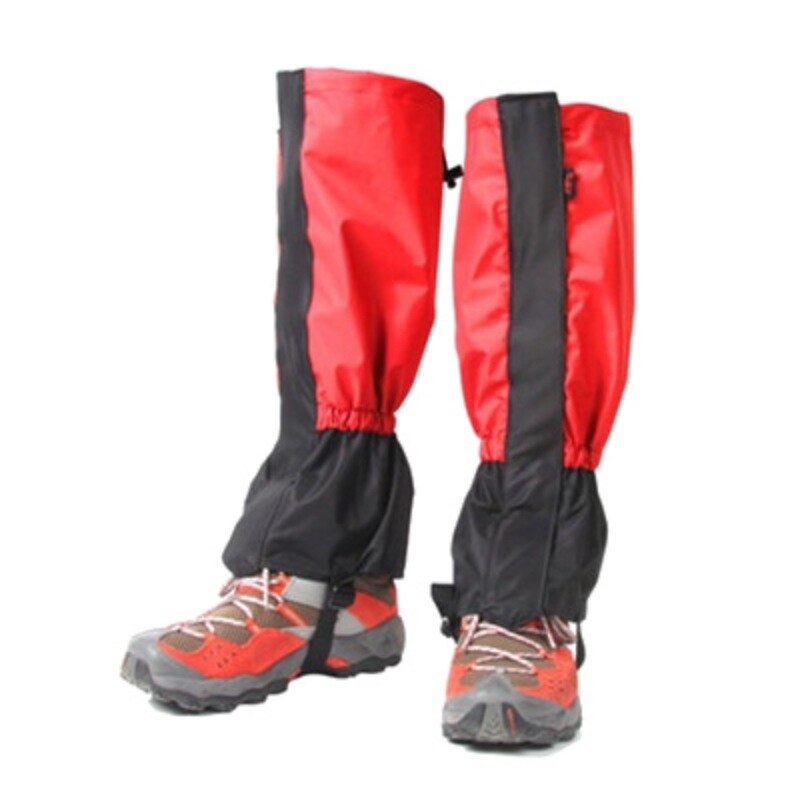 Impermeable protector para calzado de ciclismo hombres mujeres niños botas de esquí polainas de nieve al aire libre senderismo Trekking escalada esquí pierna Legging polainas: R