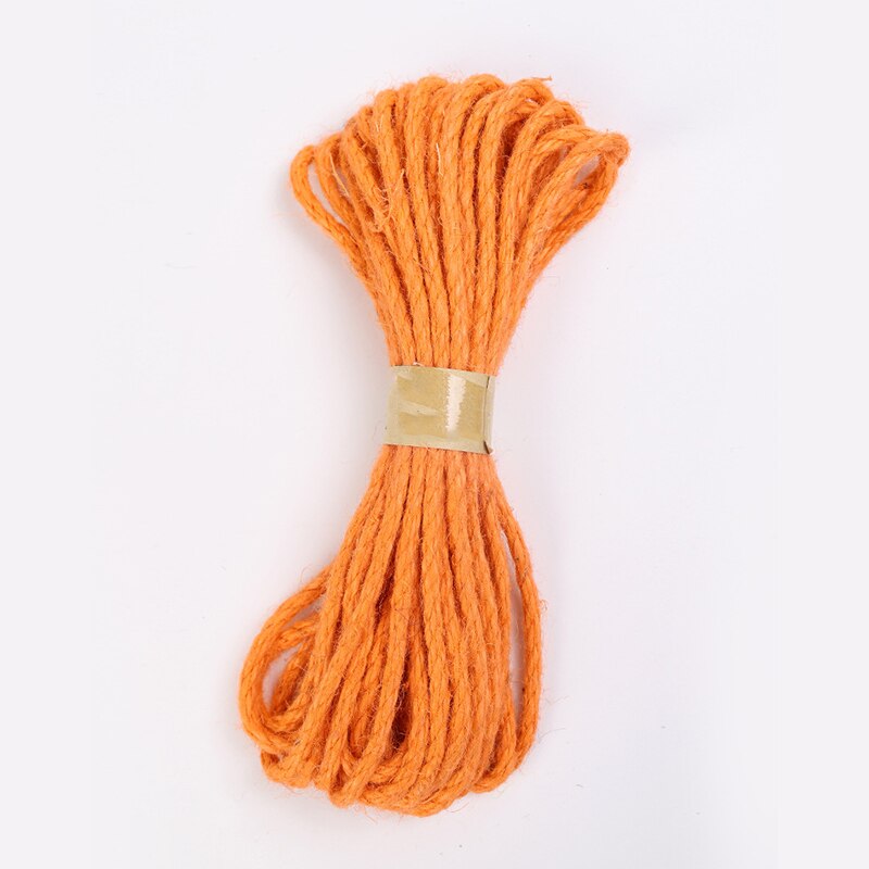 6mm 10meters/roll Burlap Rope Natural Jute Twine Burlap String Linen Rope Wedding Wrapping Cords Thread DIY decoration