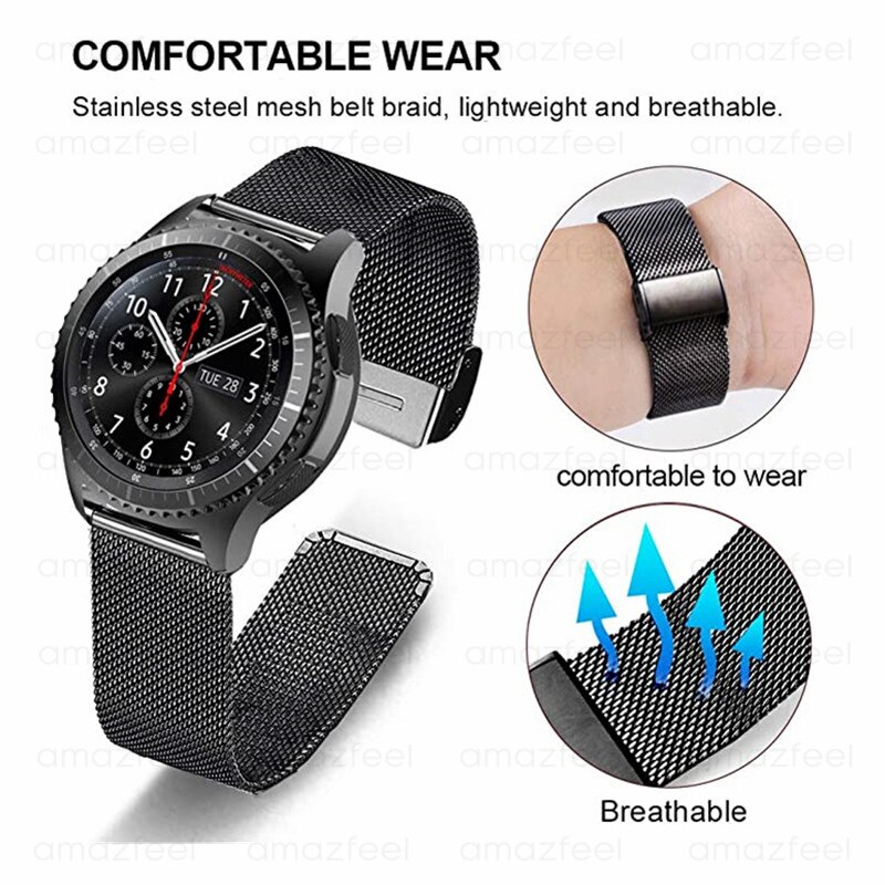 Watchband For Huawei GT 2 Watch Strap Metal Stainless Steel For Huawei Watch gt Active 46mm 42mm Band Honor Magic Wrist strap