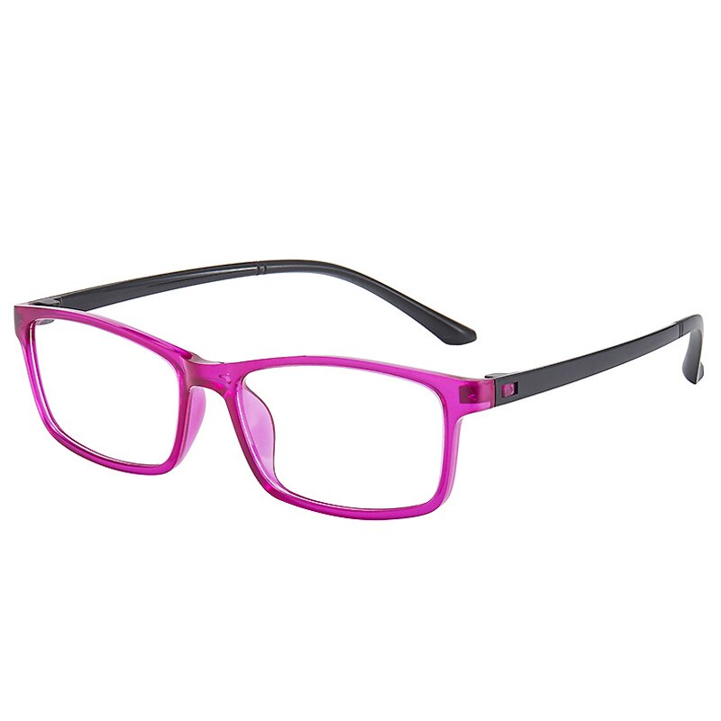 Elbru małe kwadratowe okulary do czytania Leisure Ultralight miękkie żywiczne soczewki HD okulary korekcyjne Unisex ze stopniem + 1.0 do + 3.5