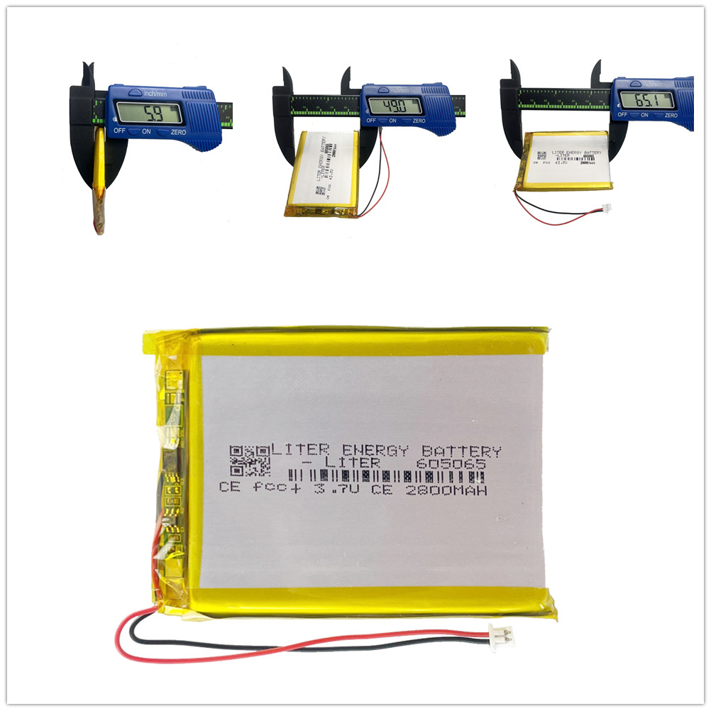 705065 715263 3,7 v 3200mah batería de polímero de litio con tablero para Pda Tablet Uds productos digitales: plug 1.25mm