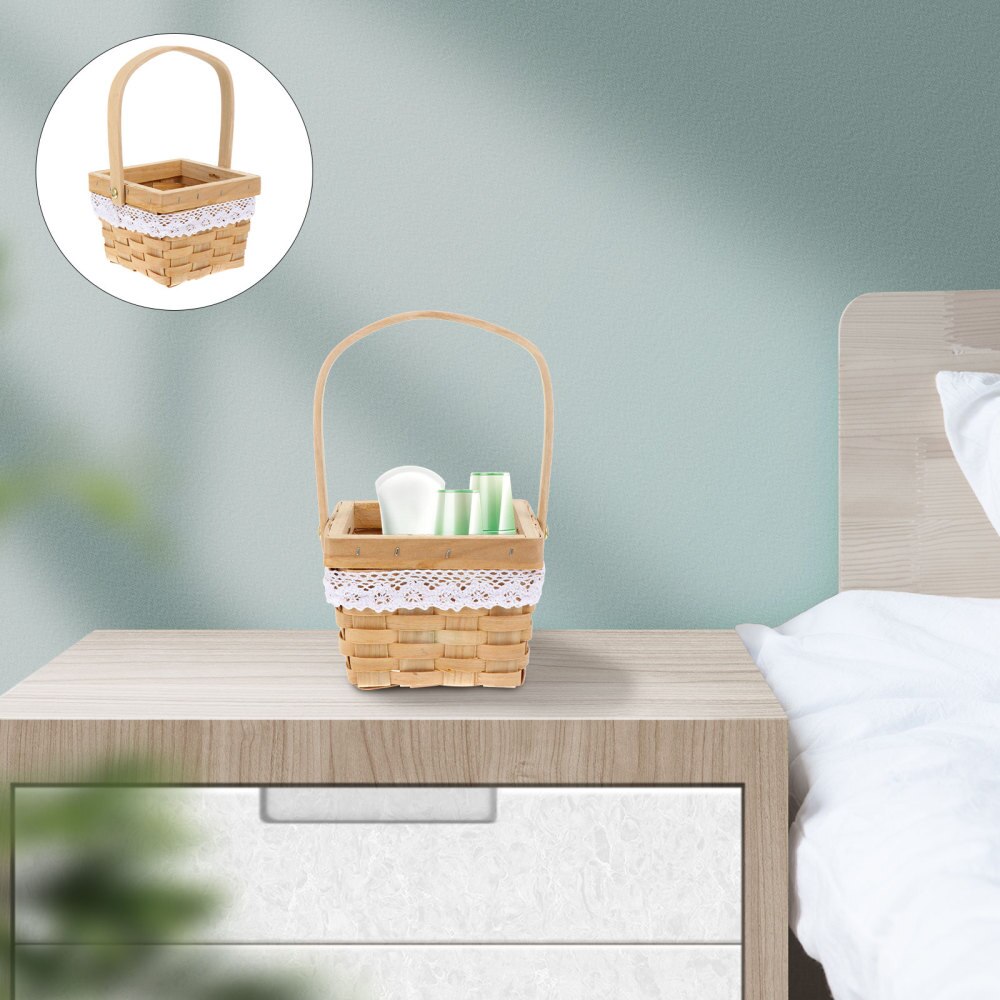 Picknick Rieten Mand Rustieke Lege Gift Mand Ovale Mand Geweven Mand met Liner voor Party Supply Beige Thuis Indoor Accessoire Picknick Rieten Mand Rustieke Lege Gift Mand Ovale Mand Geweven Mand met Liner voor Party Supply Beige Thuis Indoor Accessoire