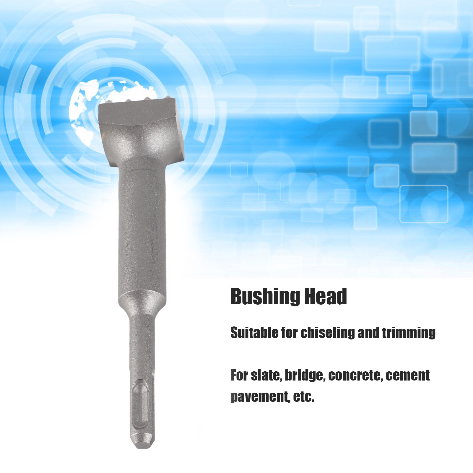 Punta per boccola a testa quadrata da 6 pollici 40cr in acciaio elettrico per trapano a percussione a punta per calcestruzzo