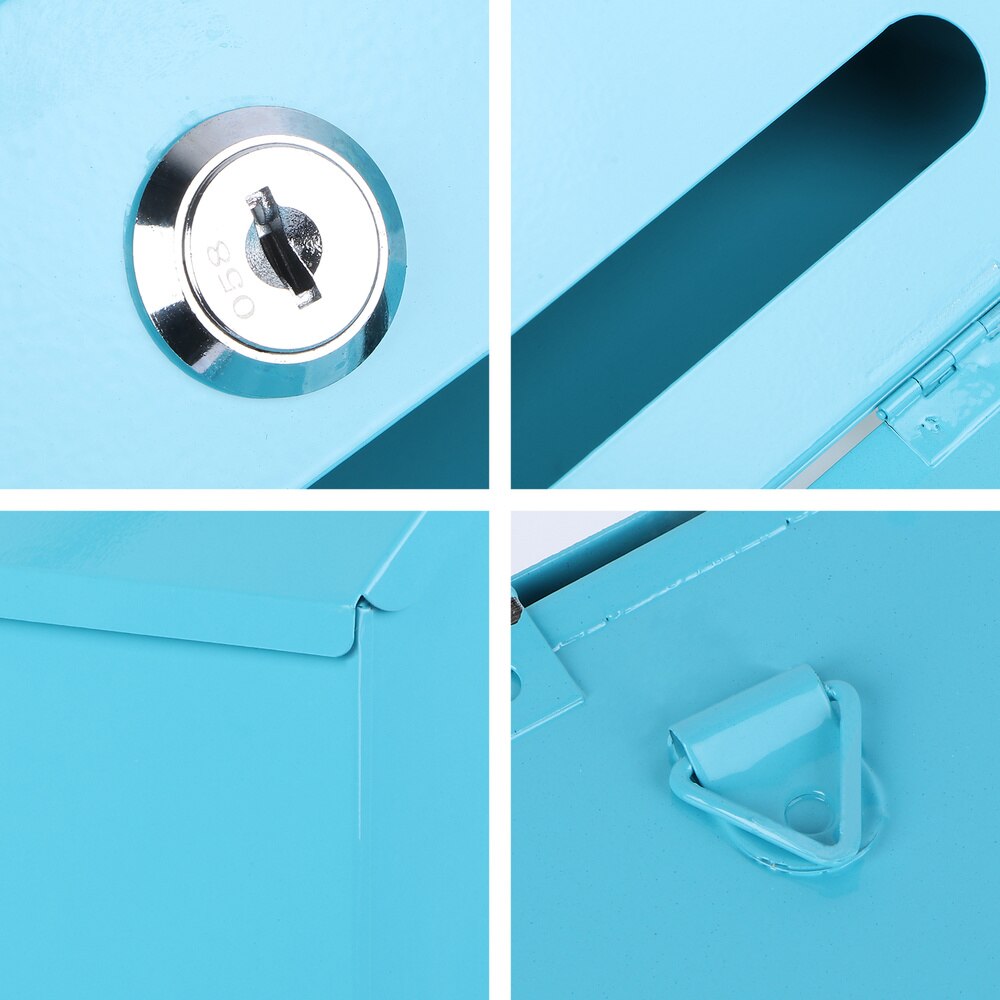 1pc European Style Letter Box Iron Mailbox Post Box Mailbox