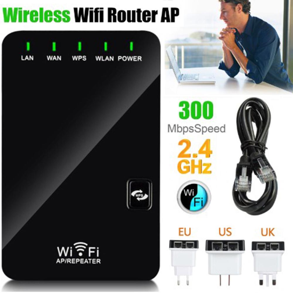 300Mbps Wifi Range Extender Signaal Booster Mini Repeater Router Met 2 Ethernet-poort En Wps Functie 3 In 1