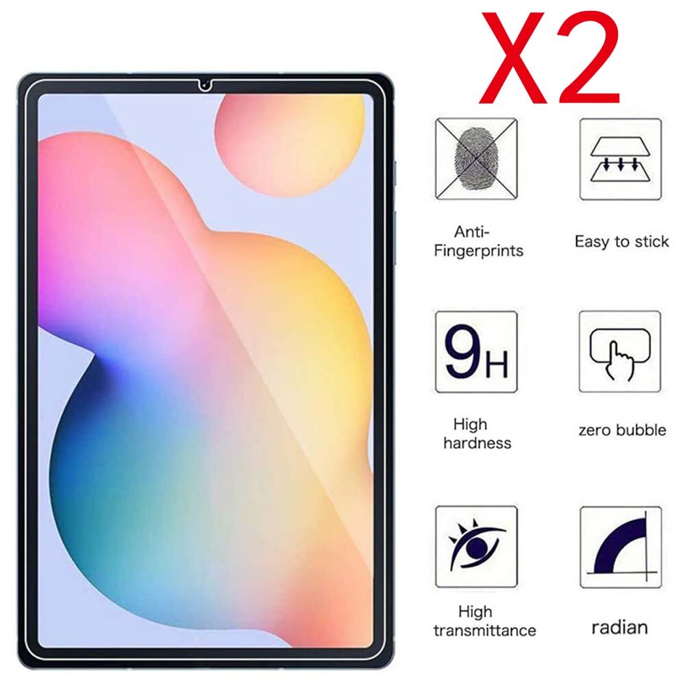 2 szt Tablet szkło hartowane Screen Protector Cover dla Samsung Galaxy Tab S6 Lite P610/P615 10.4 calowy ekran przeciwwybuchowy