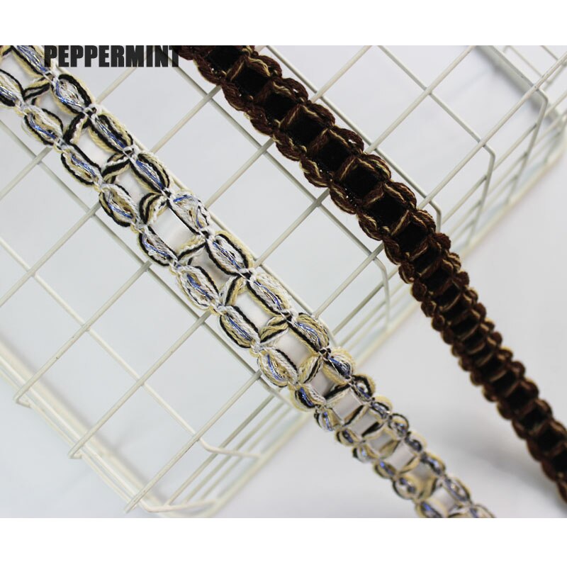 1 yard 2 cm Geweven Vlecht Singels jacquard Touw Trim Golden geweven Kant Naaien Accessoire voor Kleding DIY vintage Trimmen