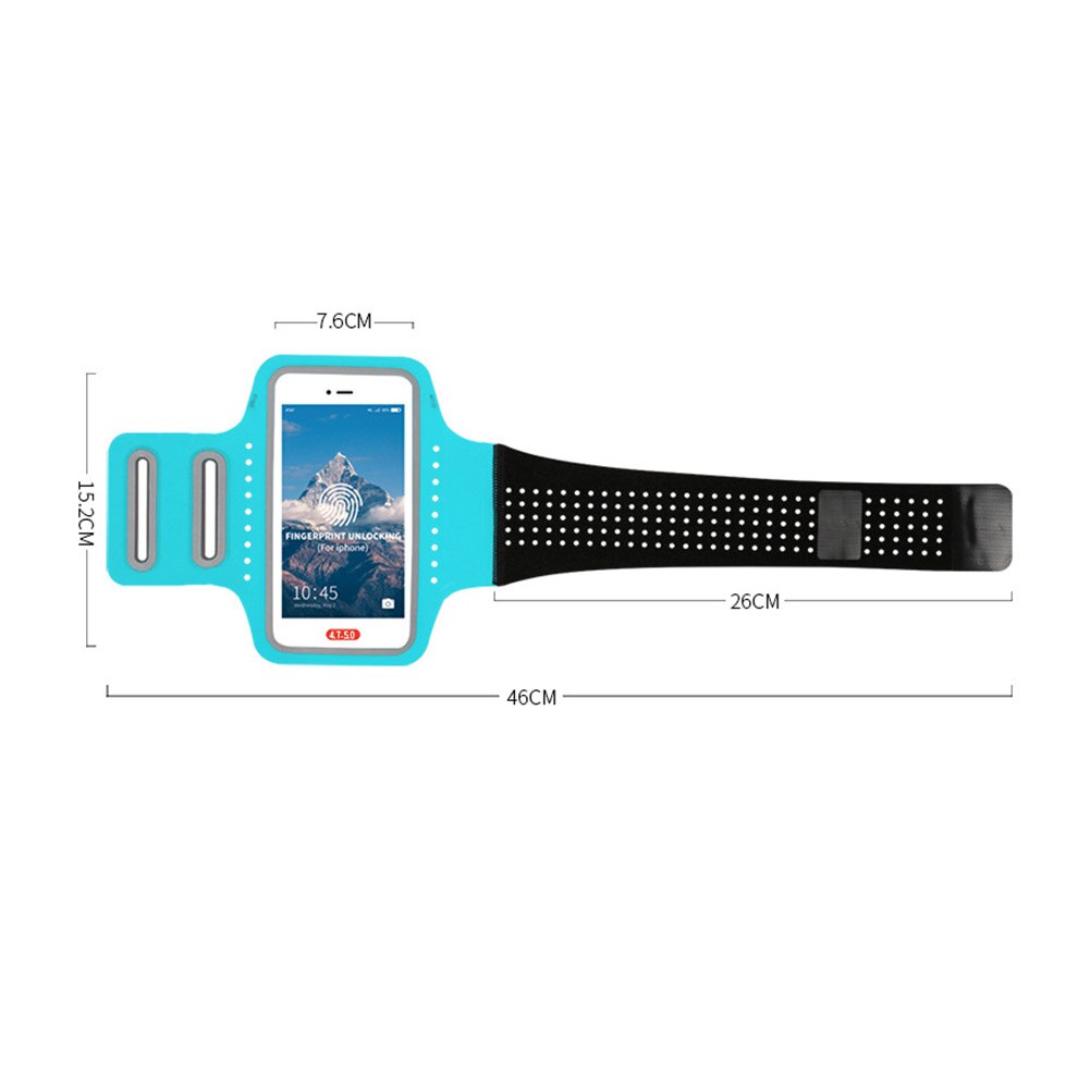 Gym universellt skyddsfodral vattentätt ultratunt telefonarmband jogging lätt löpande pekskärm för iphone 7 plus