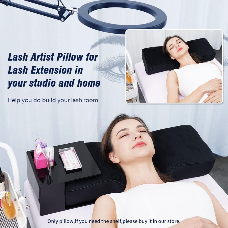 Schönheit Peitsche Kissen für Wimpernverlängerung, Erinnerung-Schaum, Wimpernkissen, Unterstützung zum Schutz des Halses, Salon-Wimpern-Zubehör
