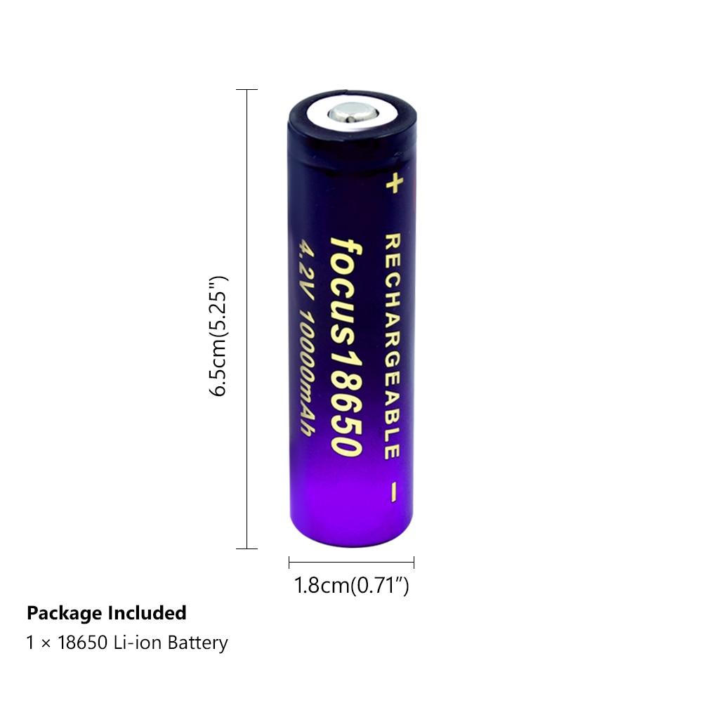 3.7v 18650 Battery 10000mAh High Capacity Battery Li-ion Rechargeable 18650 Lithium Batteries For LED Flashlight Toys Remote